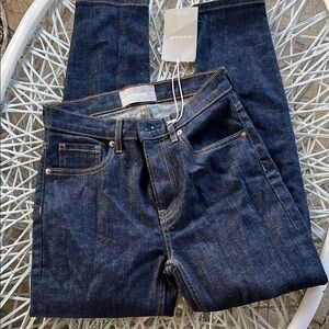 Everlane Women's High Rise Jeans - Dark Blue